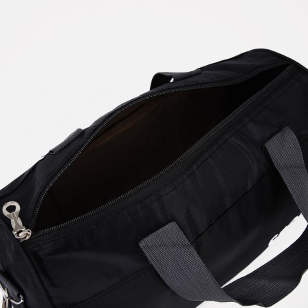 Sports bag with lightning, long belt, black color-2