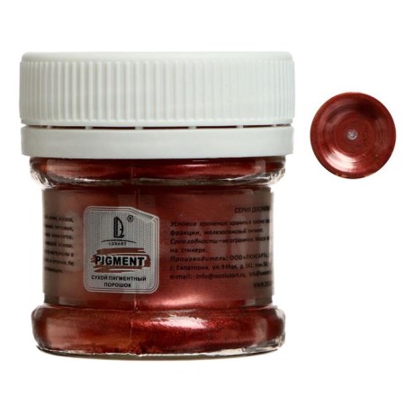 Pigment (powder) Luxart Pigment, 25 ml/6 g, Metallic, wine-red gold