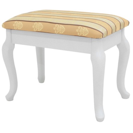 Retro banquet with storage, 550x330x430, white, beige strip