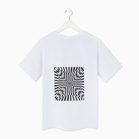 Women's T -shirt Minaku "Abstraction" Color White, size 42-9
