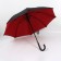 Umbrella - semi -automatic cane "plain", eponge, two -layer, 8 spokes, r = 51 cm, black/red color
