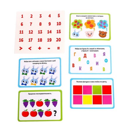 The developmental set "Smart Farmer", on Velcro, learn to count-1