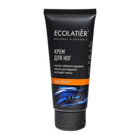 Foot cream male Ecolatier Deo Effect, 100 ml