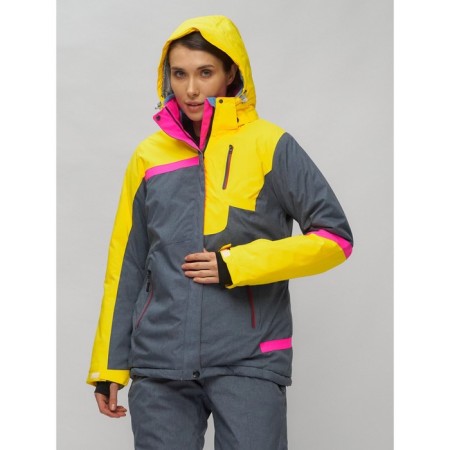 Ski suit female, size 42, yellow color-18