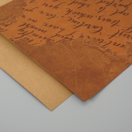 Scrapbooking paper craft "Old manuscript" density 180 grams set 5 pcs 30.5x32 cm-3