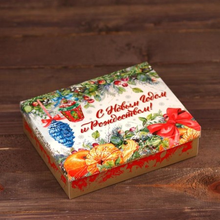 Gift box "New Year's bouquet", 23.5 x 6.5 x 18.7 cm-1