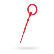 Urethral Plag Black & Red by Toyfa, Red color, 16 cm