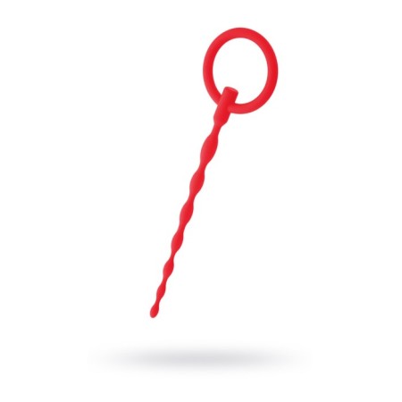Urethral Plag Black & Red by Toyfa, Red color, 16 cm