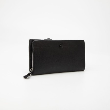 Women's wallet on lightning, black color