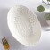 Ceramic oval "airiness", 600 ml, white, white
