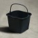 Construction bucket, 16 l, rubber -plastics, square with a nose