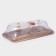 Serve dish with two lids, 34 × 20 × 12 cm, acacia