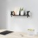 Buddy shelf, 460 × 140 × 150 mm, black color