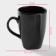 Ceramic share mug "Pastel", 280 ml, black color