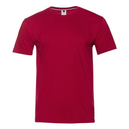 Male T -shirt, size 52, burgundy color