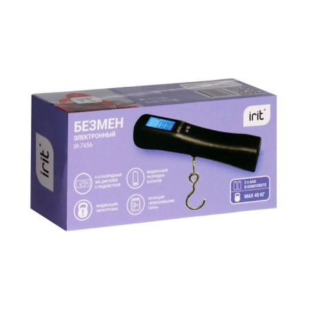 Bezmen IRIT IR-7456, electronic, up to 40 kg, LCD display, black-11