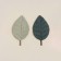 SLAR HOME-2 kitchen "Green Leaves" 26x18 cm, 100% flax, synthetic winterizer, 200g/m2