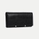 Women's wallet on magnets, black color