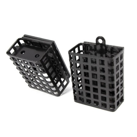 Feeding feeder Yaman rectangular 100 g, metal, removable plastic bottom, packaging 10 pcs. 10694