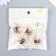 Decor for creativity plastic "White violet" mother of pearl, pearls 3.8x3.5x1.2 cm