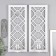 Climber Plastic, glass for 1 candle "Mirror rhombuses" NR 2 pcs D-4 cm white 8x12x30.5 cm 906887