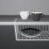 Mesh -mounted mesh -mounted shelf 40 × 25.5 × 14 cm, white color