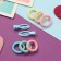 Caramel hair set (10 elastic bands 1.5 cm, 2 clamps 3 cm) fish, blue