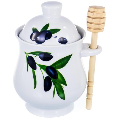 A jar for honey with a spoon GUTERWAHL PARTY TIME "Oliva"