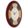 Wall clock, series: kitchen, "spices", d-29 cm, burgundy rim