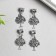 Bale with a suspension metal for creativity "tree" silver 3.4 cm