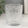 Bank for candles glass "Flower" transparent 200 ml 7.5x7.5x8.2 cm