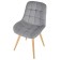 Dining stool Polini Home Verona SD, color light-gray-natural