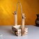 Kashpo wooden 15 × 12 × 25 cm "openwork", rectangular, handle rope, firing we give beautifully