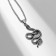 Unisex “Snake” Piece, Black Silver, 60 cm.