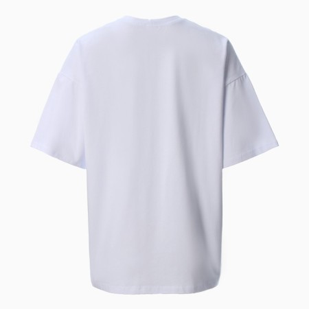 Women's T -shirt Minaku: Exclusive Print, white color, size 50-3