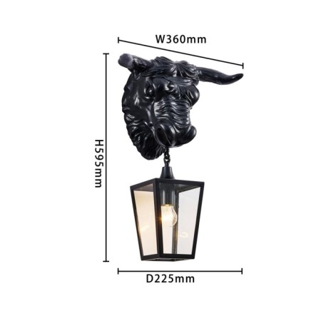 Bison 360 mm lamp, 225 mm, E27 60W-2