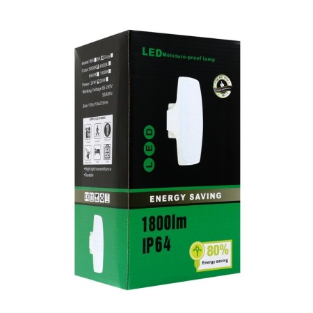 Facade lamp "Lights", FSD-077, 24 W, 3000K, IP65, 220 V, plastic, black-12