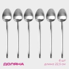 Set of tablespoons of canteens made of stainless steel of Sentiment shares, length 22.5 cm, 6 pcs, silver color
