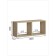 Hinged shelf "Salou", 800 × 250 × 350 mm, sonoma oak color