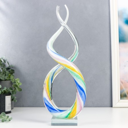 Interior glass souvenir "Vitk" under Murano glass 38x4x14 cm