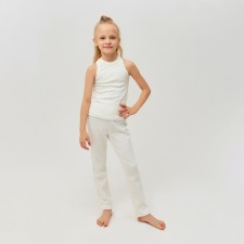Брюки домашние для девочки MINAKU: Home collection kids цвет экрю, рост 104 см