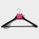 Shoulders - a hanger for outerwear with a shade of a share 44.5 × 22.5 cm, black color