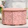 Family bank with monograms, powder, MDF, 27x27x16.5 cm