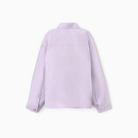 Children's shirt minku: jeans collection, lavender color, height 152 cm-3