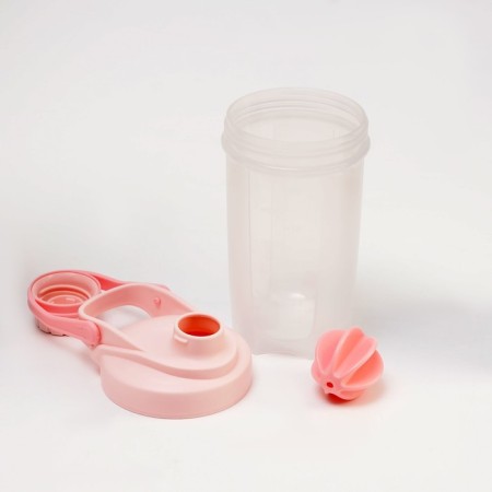 Shaker, 500 ml, series: Power, "Master K", 18.5 x 11 cm, pink-1