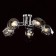 Alpha chandelier, size 60x22x60 cm, 300W 5XE27 IP 20