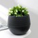 Flower pot "Japan", 3 l, graphite color