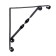 Bracket, Light, 250x250, metal, black, 1 pc