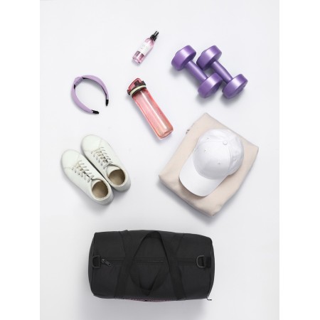 Female sports bag, textura, small size, black color-1