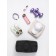 Female sports bag, textura, small size, black color